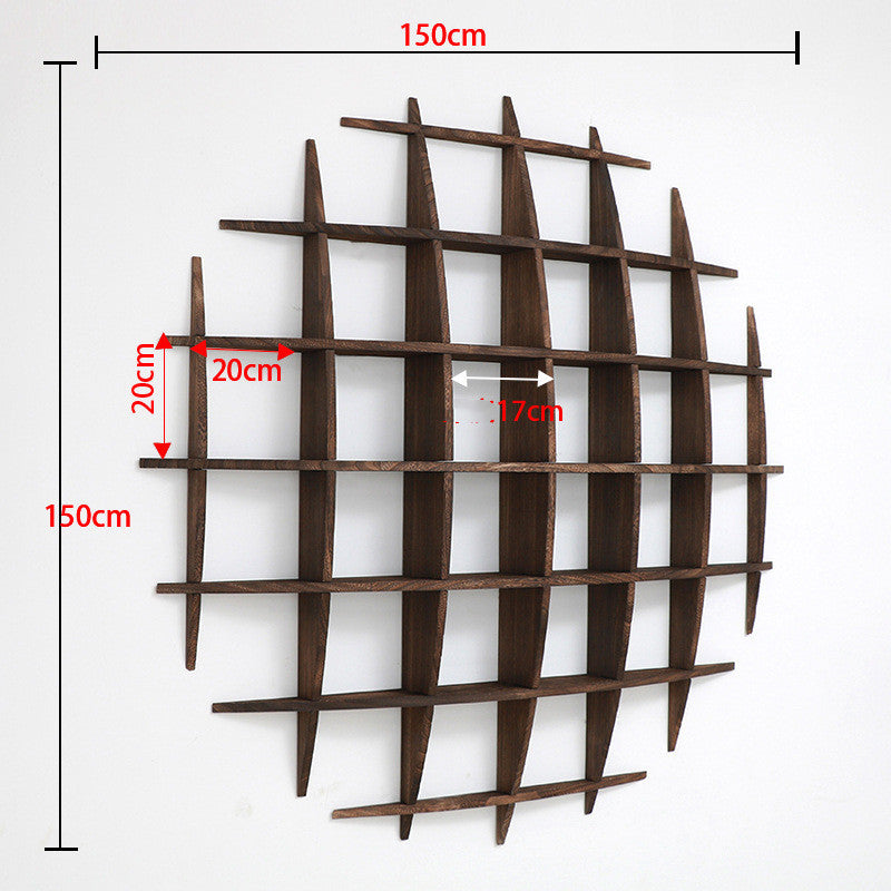 Wall-mounted Solid Wood Wall-mounted Tea Cup Holder