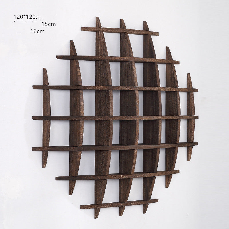 Wall-mounted Solid Wood Wall-mounted Tea Cup Holder