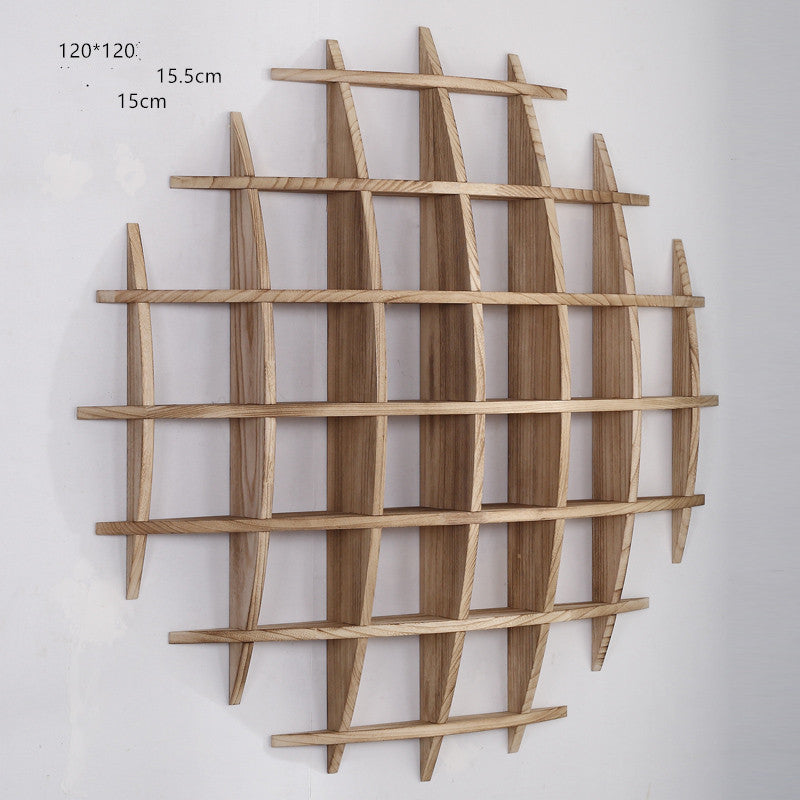 Wall-mounted Solid Wood Wall-mounted Tea Cup Holder