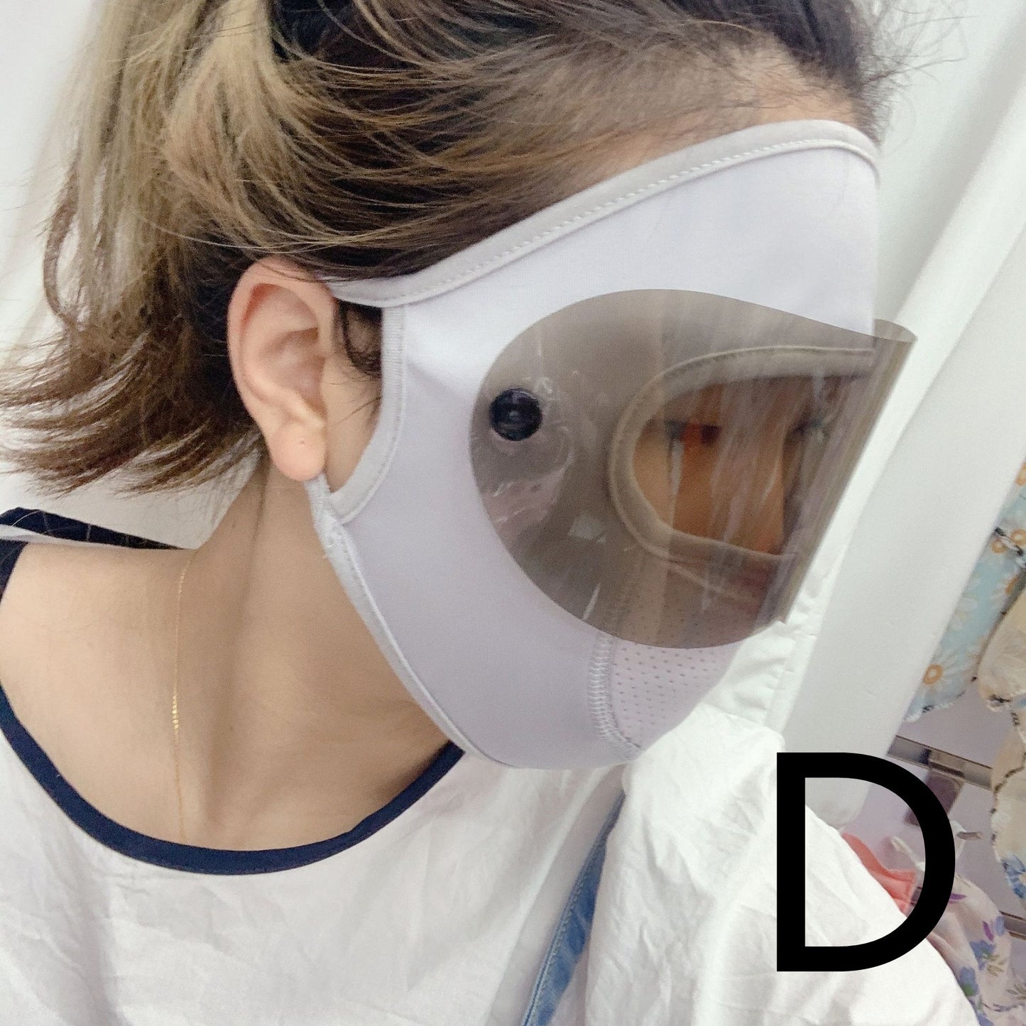 Ice Silk Full Face Mask Eye Protection Reusable Multifunctional Face Cover