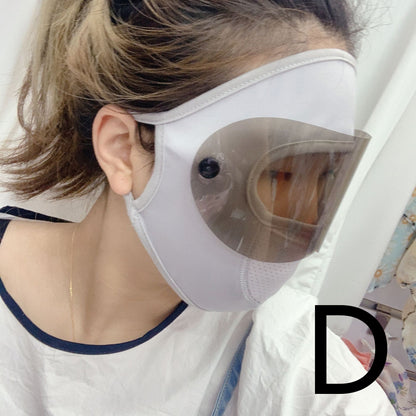 Ice Silk Full Face Mask Eye Protection Reusable Multifunctional Face Cover
