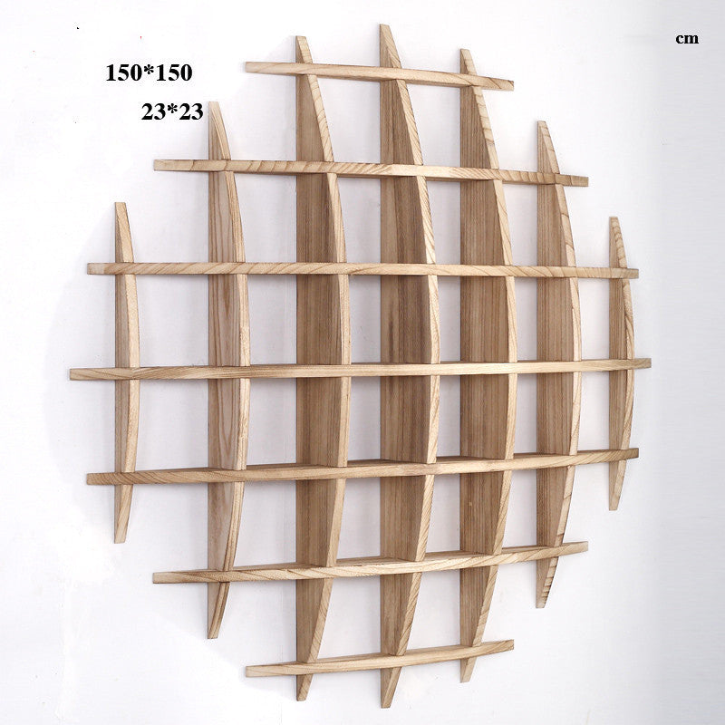 Wall-mounted Solid Wood Wall-mounted Tea Cup Holder