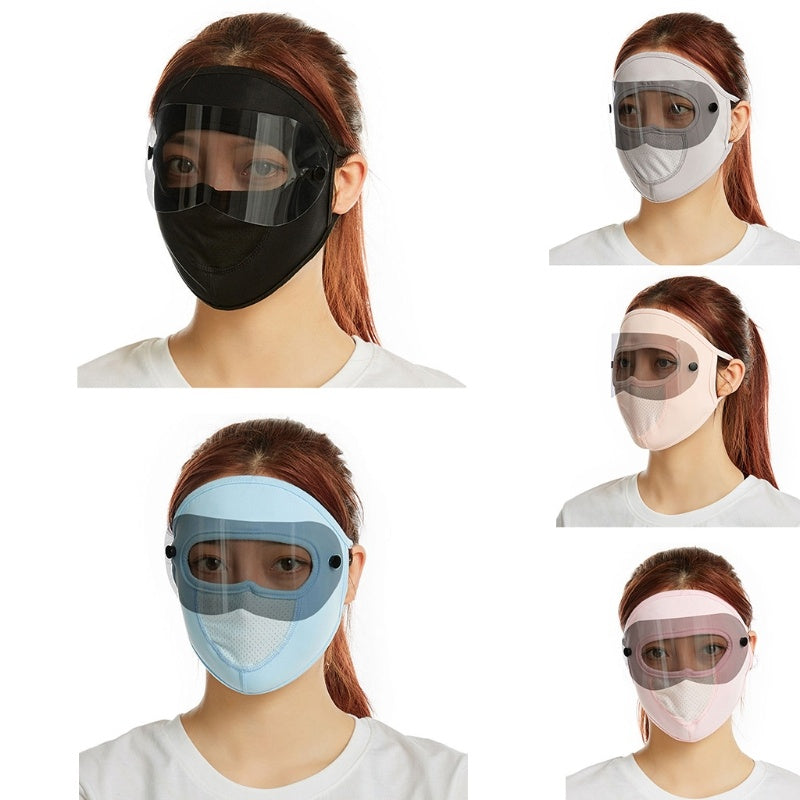 Ice Silk Full Face Mask Eye Protection Reusable Multifunctional Face Cover