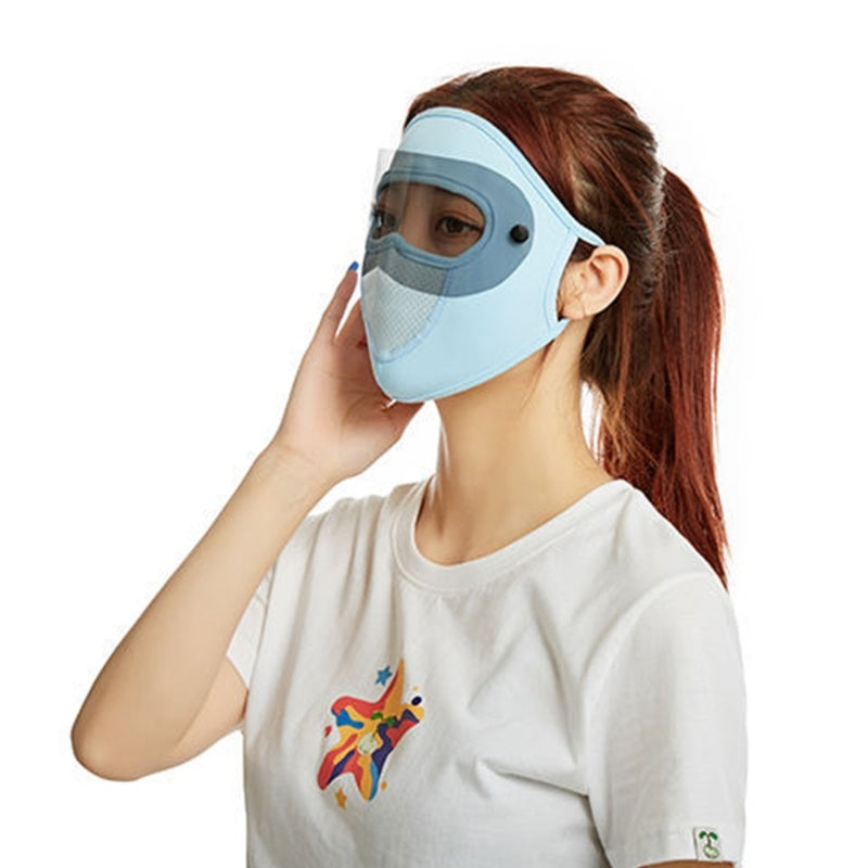 Ice Silk Full Face Mask Eye Protection Reusable Multifunctional Face Cover