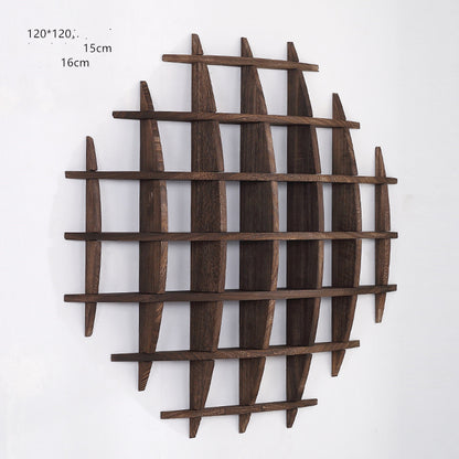 Wall-mounted Solid Wood Wall-mounted Tea Cup Holder