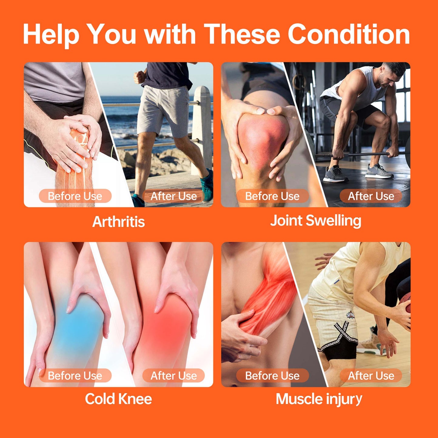 Trending Rechargeable Knee Comfort Pad Smart Relief Portable Care