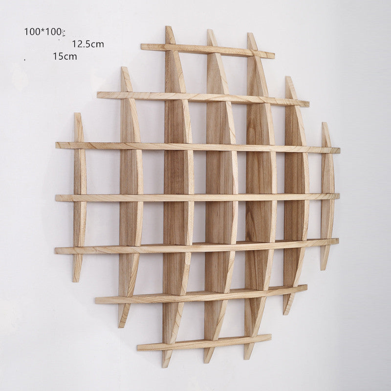 Wall-mounted Solid Wood Wall-mounted Tea Cup Holder