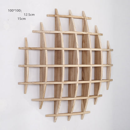 Wall-mounted Solid Wood Wall-mounted Tea Cup Holder