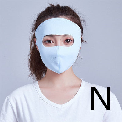 Ice Silk Full Face Mask Eye Protection Reusable Multifunctional Face Cover