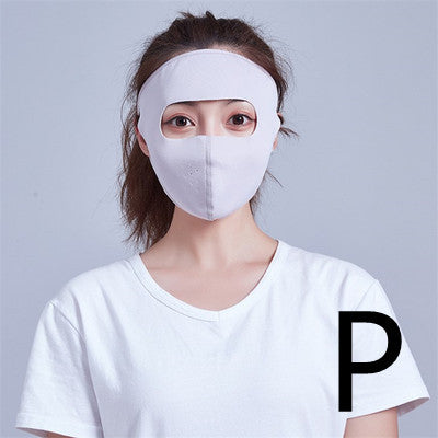 Ice Silk Full Face Mask Eye Protection Reusable Multifunctional Face Cover