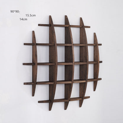 Wall-mounted Solid Wood Wall-mounted Tea Cup Holder